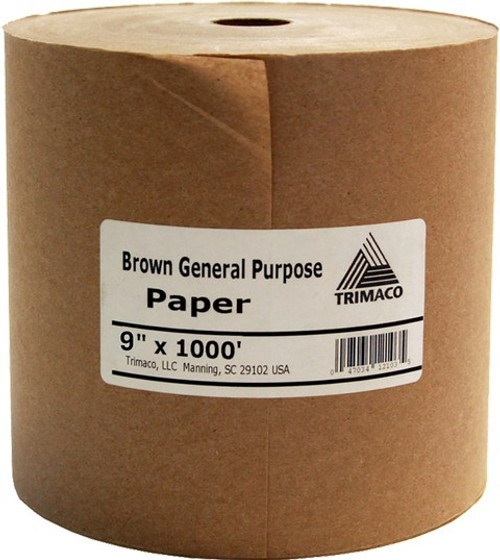 Trimaco 12105 BL9 9" x 1000' Brown General Purpose Masking Paper