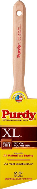 Purdy 144152325 2-1/2" Nylon/Polyester Med Stiff XL Glide Angular Paint Brush