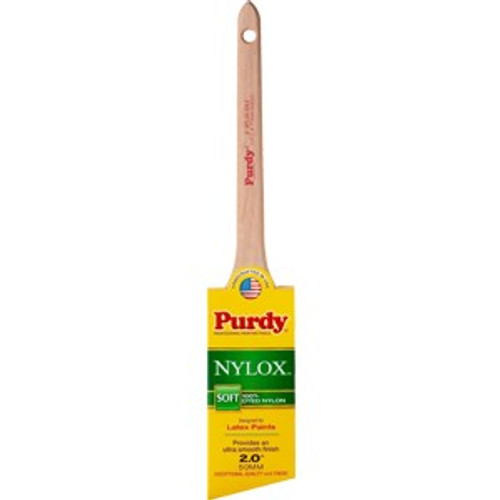 Purdy 144080220 2" 100% Dyed Nylon Soft Nylox Dale Angular Paint Brush