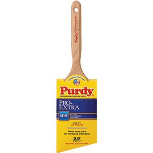 Purdy 144152735 3-1/2" Nylon/Polyester/Chinex Stiff Pro-Extra Glide Angular Paint Brush