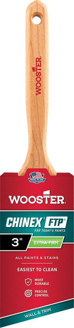 Wooster 4410 3" Chinex FTP Extra Firm Angle Sash Paint Brush