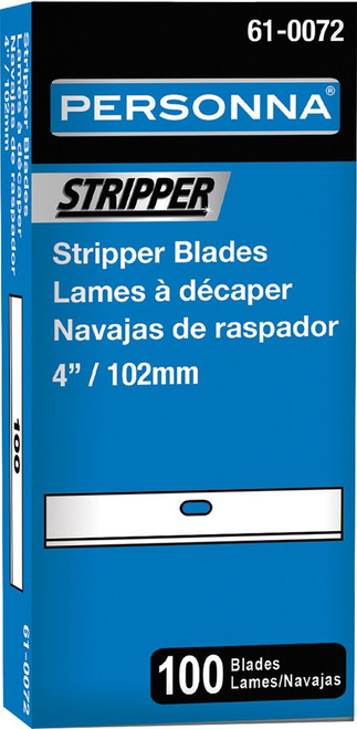 Personna 61-0072 4" x .017" Floor Scraper Blades 100Pk Box