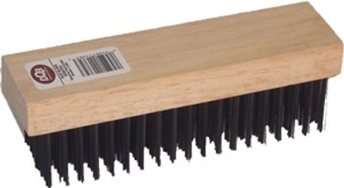 DQB 11382 7-1/4" 6x19 Row Wood Block Wire Brush