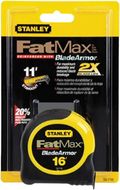 Stanley Tool 33-716 1-1/4" x 16' Fatmax Tape Rule