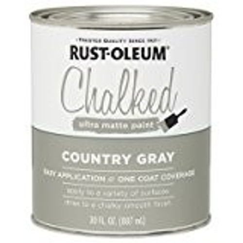 Rust-Oleum 285141 Qt Country Gray Chalked Paint