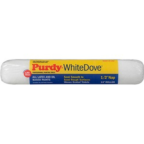 Purdy 14A670143 14" x 1/2" Nap Woven Dralon Fabric White Dove Pro Roller Cover