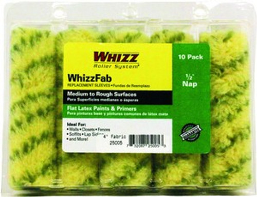 Whizz 25005 4" Whizzfab Fabric Mini Roller 10Pk - 10ct. Case