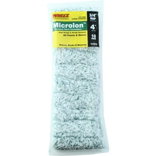 Whizz 27018 4" Microlon 3/4" Nap Mini Roller Cover 10Pk