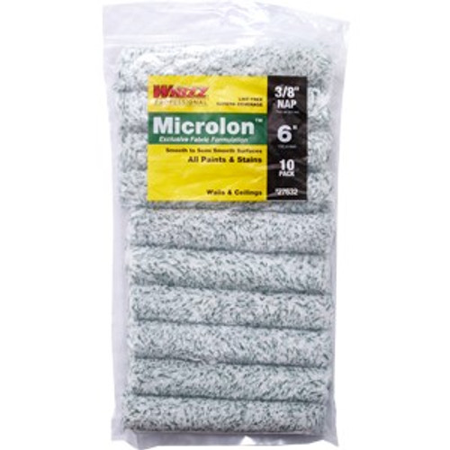 Whizz 27632 6" Microlon 3/8" Nap Mini Roller 10Pk