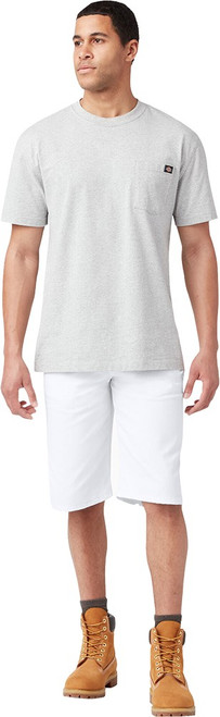 Dickies WR833WH 32" Mens White FLEX Relaxed Fit Utility Painters Shorts w/13" Inseam