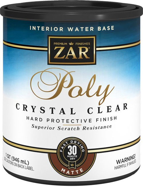 Zar 34412 Qt Matte Poly Crystal Clear Int WB