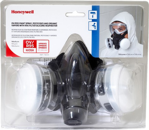 Honeywell Safety RAP-74033 7700 Series Med Silicone Half Mask Respirator w/OV/R95