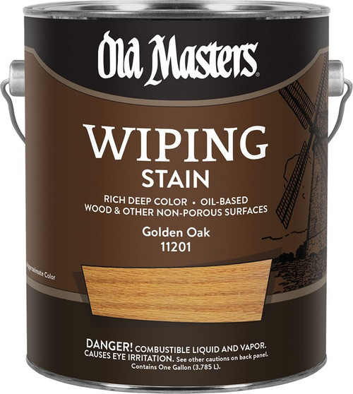 Old Masters 11201 1gal Golden Oak Wiping Stain 240 VOC (26375)