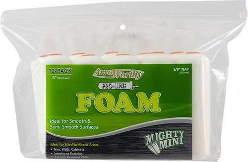 ArroWorthy 4-FMCK Foam Mini Roller Covers Contractor Pack (10pk)