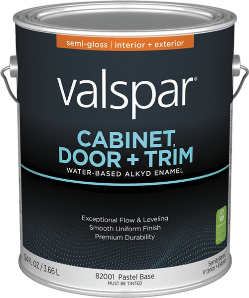 Valspar 82001.007 1gal Semi-Gloss Finish Pastel Base Cabinet Door & Trim Paint