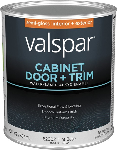 Valspar 82002.005 qt Semi-Gloss Finish Tint Base Cabinet Door & Trim Paint