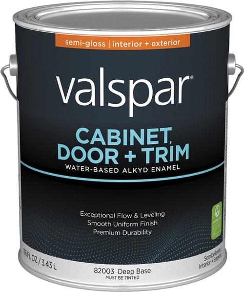 Valspar 82003.007 1gal Semi-Gloss Finish Deep Base Cabinet Door & Trim Paint