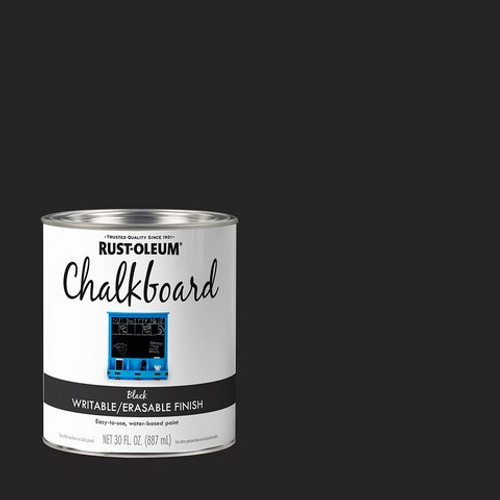 Rust-Oleum 301450 qt Black Chalkboard Brush On Paint