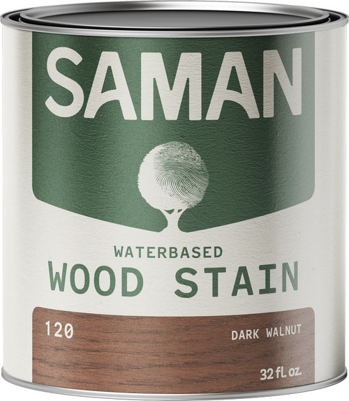 SamaN WWS-120-32 qt Dark Walnut Water Based Stain