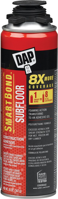 DAP 00042 20oz Tan Smartbond Pro Gun-Grade Construction Adhesive
