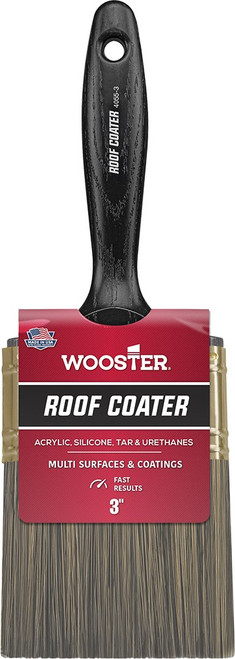 Wooster 4055-3 3" Roof Coater Brush, Synthetic China Bristle