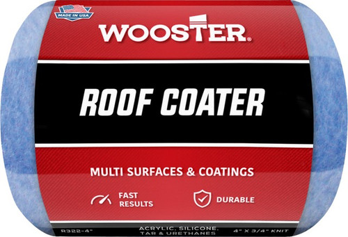 Wooster R322-4 4" x 3/4" Nap Roof Coater Knit Roller Cover