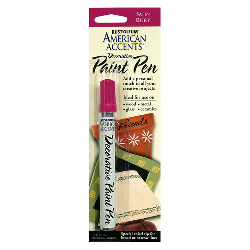 0.33 Oz Rust-Oleum 215154 Ruby Red American Accents Decorative Paint Pen