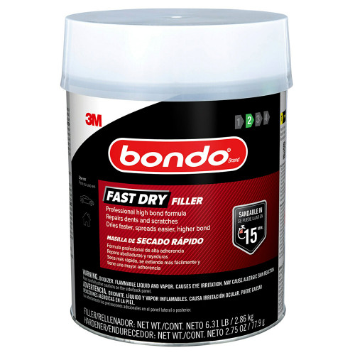 1 Gal 3M FD-GAL-ES Gray Bondo Professional Fast Dry Filler