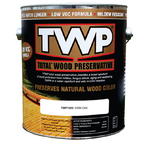 1 Gal Gemini TWP1503 Dark Oak TWP 1500 Series Total Wood Preservation