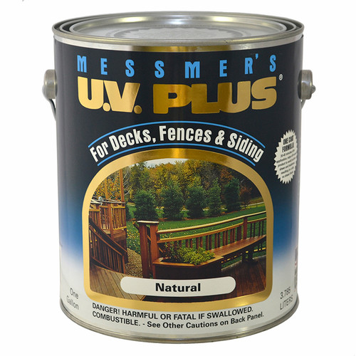 1 Gal Messmer's MC-500-1 Natural U.V. Plus Decks, Fences & Siding Semi-Transparent Oil-Based Stain
