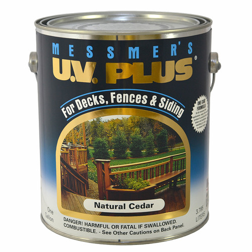 1 Gal Messmer's MC-502-1 Natural Cedar U.V. Plus Decks, Fences & Siding Semi-Transparent Oil-Based Stain