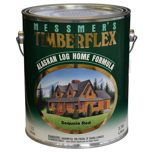1 Gal Messmer's TF-504 Sequoia Red Timberflex Alaskan Log Home Formula, Oil-Based Exterior Wood Finish