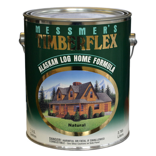1 Gal Messmer's TF-600 Natural Timberflex Alaskan Log Home Formula, Oil-Based Exterior Wood Finish