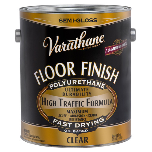 1 Gal Rust-Oleum 130131 Clear Varathane Oil-Based Interior High Traffic Floor Finish, Semi-Gloss