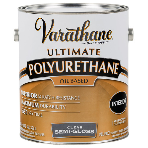 1 Gal Rust-Oleum 6031 Clear Varathane Oil-Based Interior Ultimate Polyurethane, Semi-Gloss
