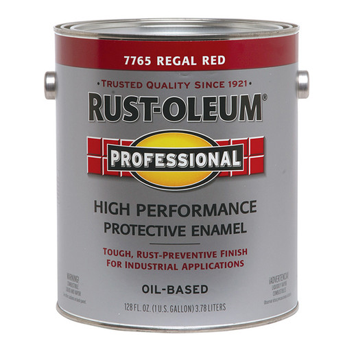 1 Gallon Rust-Oleum 7765402 Regal Red Professional High Performance Protective Enamel
