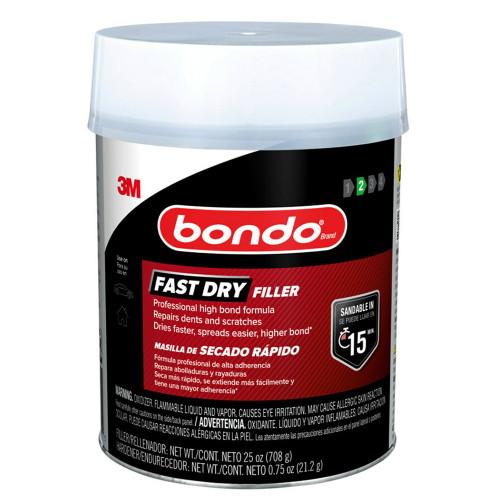 1 Qt 3M FD-QT-ES Bondo Fast Dry Filler