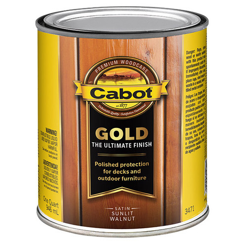 1 Qt Cabot 3471 Sunlit Walnut Gold Ultimate Finish