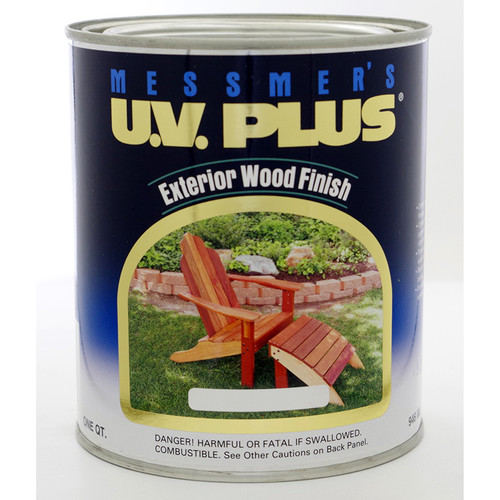 1 Qt Messmer's MC-500-4 Natural U.V. Plus Decks, Fences & Siding Semi-Transparent Oil-Based Stain