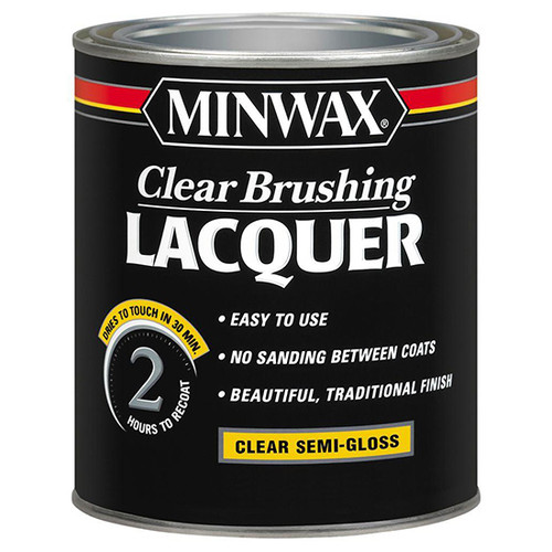 1 Qt Minwax 15505 Clear Lacquer Lacquer Clear Brushing Semi-Gloss