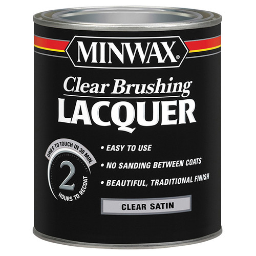 1 Qt Minwax 15510 Clear Lacquer Lacquer Clear Brushing Satin