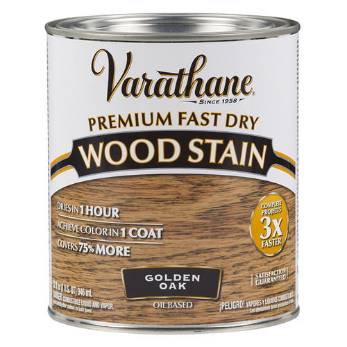1 Qt Rust-Oleum 262003 Golden Oak Varathane Premium Fast Dry Wood Stain