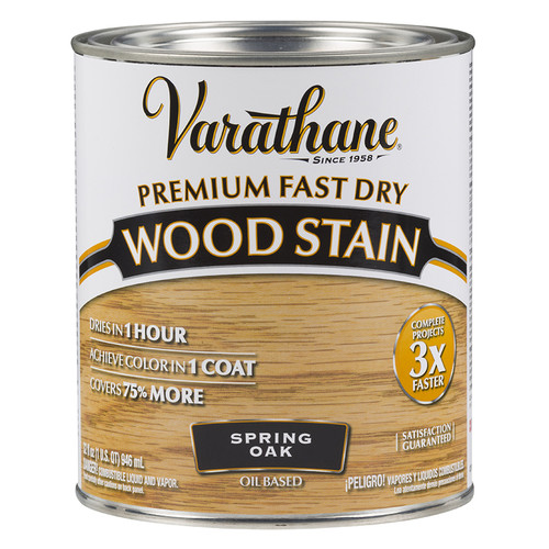 1 Qt Rust-Oleum 262004 Spring Oak Varathane Premium Fast Dry Wood Stain
