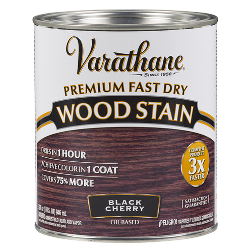1 Qt Rust-Oleum 262009 Black Cherry Varathane Premium Fast Dry Wood Stain