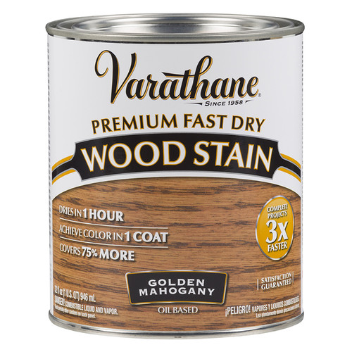 1 Qt Rust-Oleum 262014 Golden Mahogany Varathane Premium Fast Dry Wood Stain