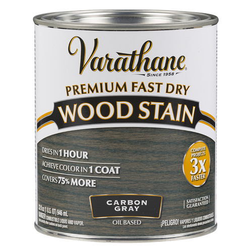 1 Qt Rust-Oleum 304559 Carbon Gray Varathane Premium Fast Dry Wood Stain