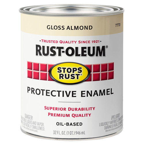 1 Qt Rust-Oleum 7770502 Almond Stops Rust Protective Enamel