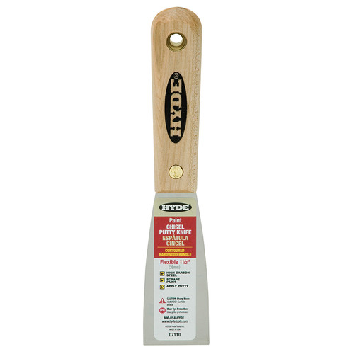 1-1/2" Hyde 07110 Hardwood Flexible Putty Knife