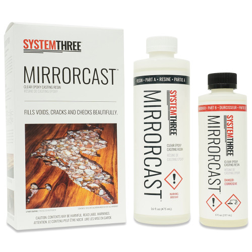 1.5 Pt System Three Resins 0530K40 Clear MirrorCast Epoxy Casting Resin Void Filler