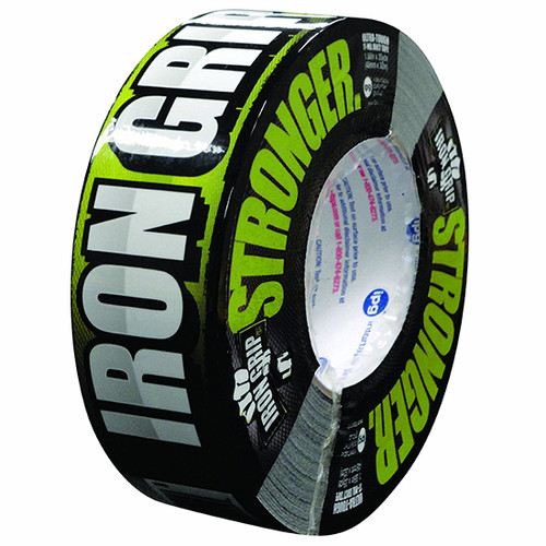 1.88" x 35 Yds Intertape IG235 Black Iron Grip Stronger Duct Tape